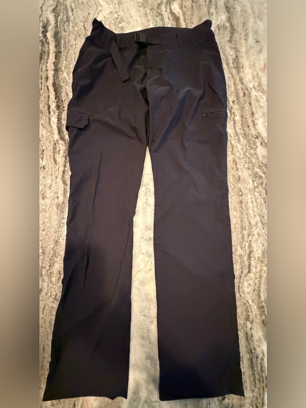 The North Face Paramount Mid-Rise Hiking Pants Women 10 Black Integrated Belt